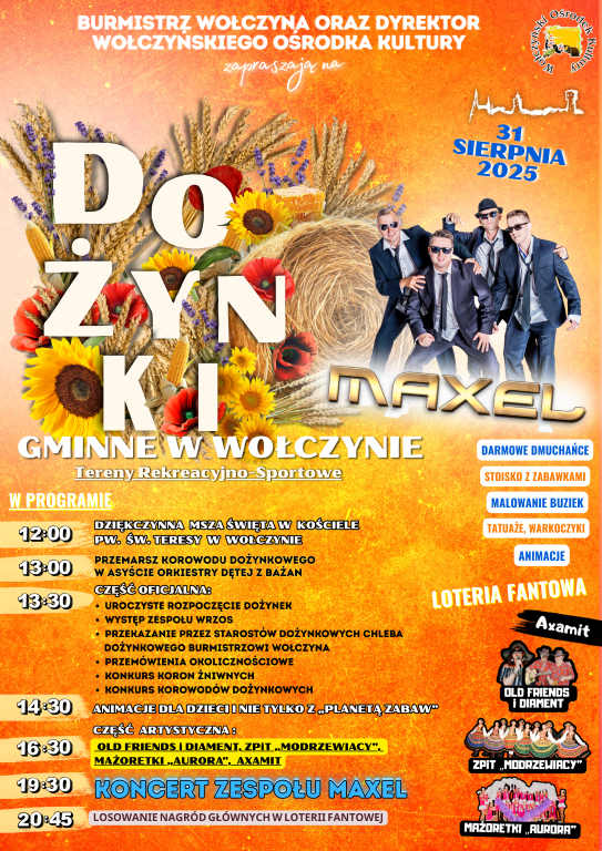 Orange And Yellow Vibrant Tropical Summer Party Poster 2 Średnie